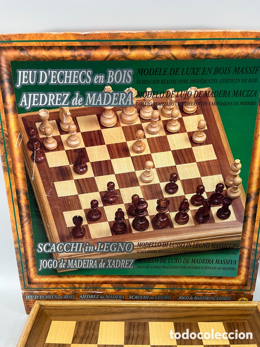 Juegos de mesa: AJEDREZ DE MADERA CON SU CAJA - Foto 6