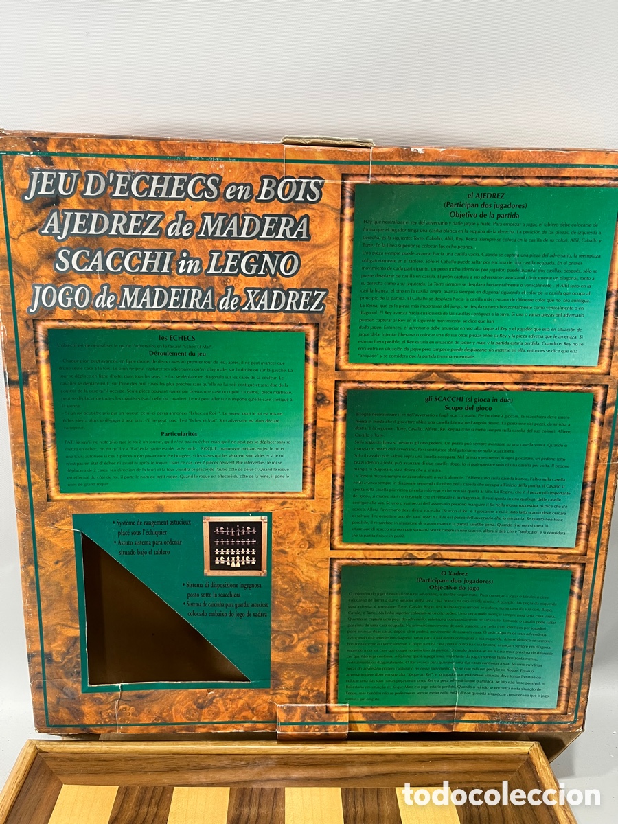 Juegos de mesa: AJEDREZ DE MADERA CON SU CAJA - Foto 7