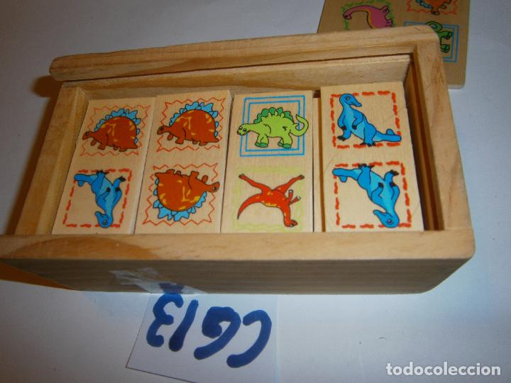 Juegos de mesa: ANTIGUO DOMINO DINOSAURIOS (C 6.7) - Foto 2