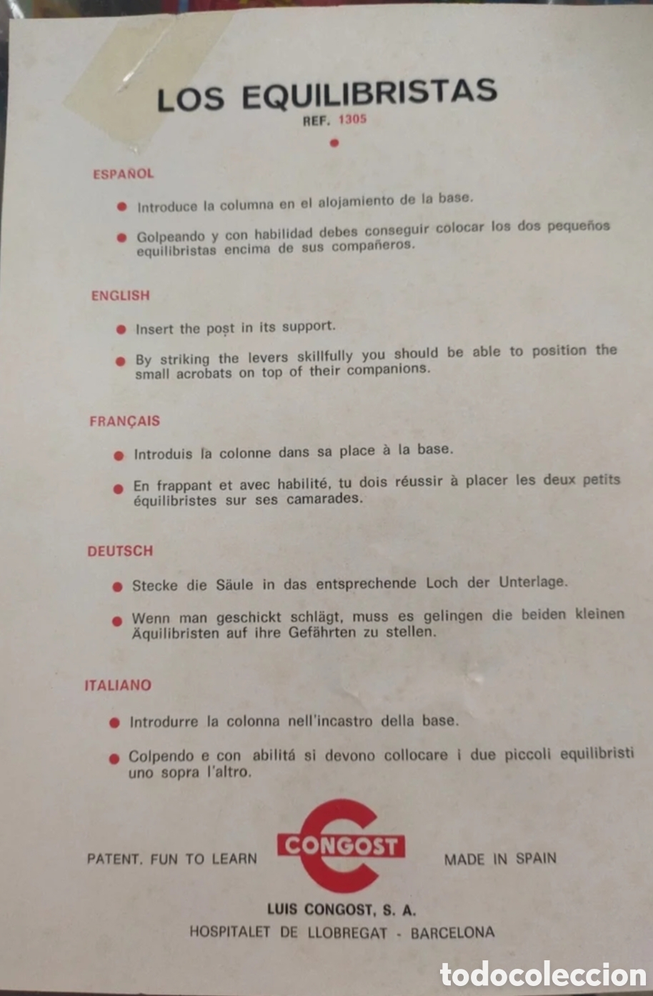 Juegos de mesa: Juego los equilibristas - Foto 3