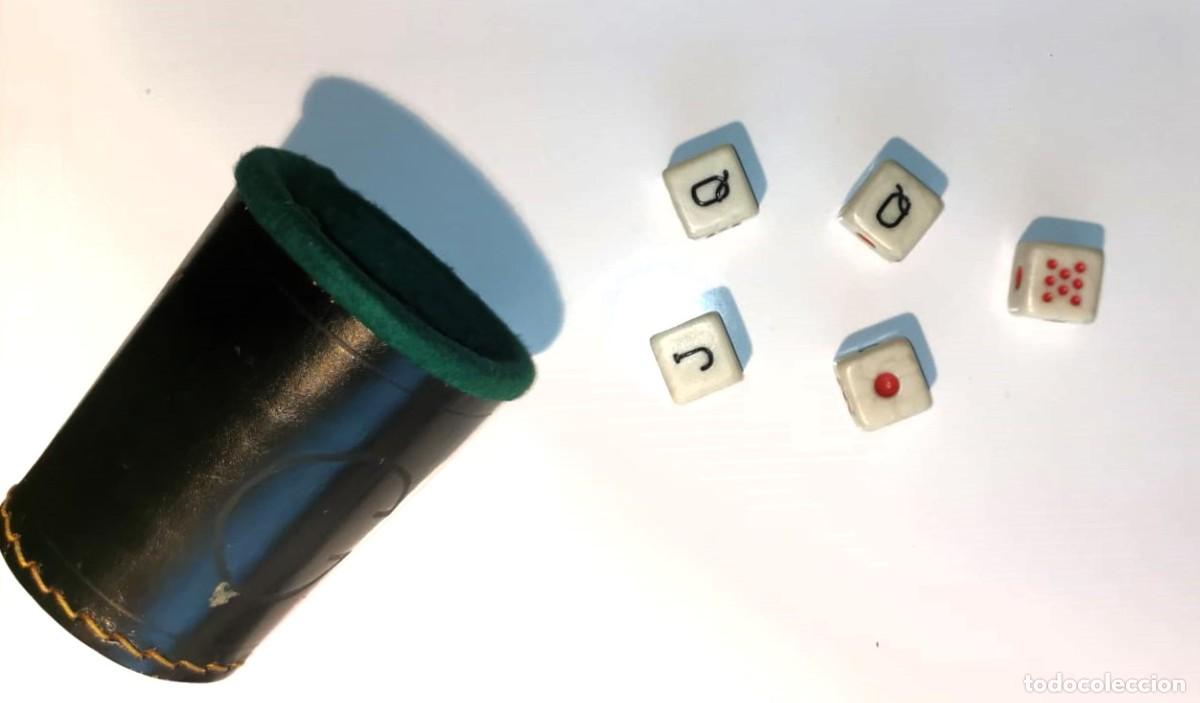 Juegos de mesa: CUBILETE PIEL Y DADOS POKER - Foto 1