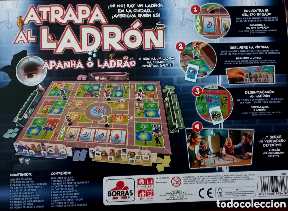 Juegos de mesa: ATRAPA AL LADR&Oacute;N. BORRAS - Foto 2
