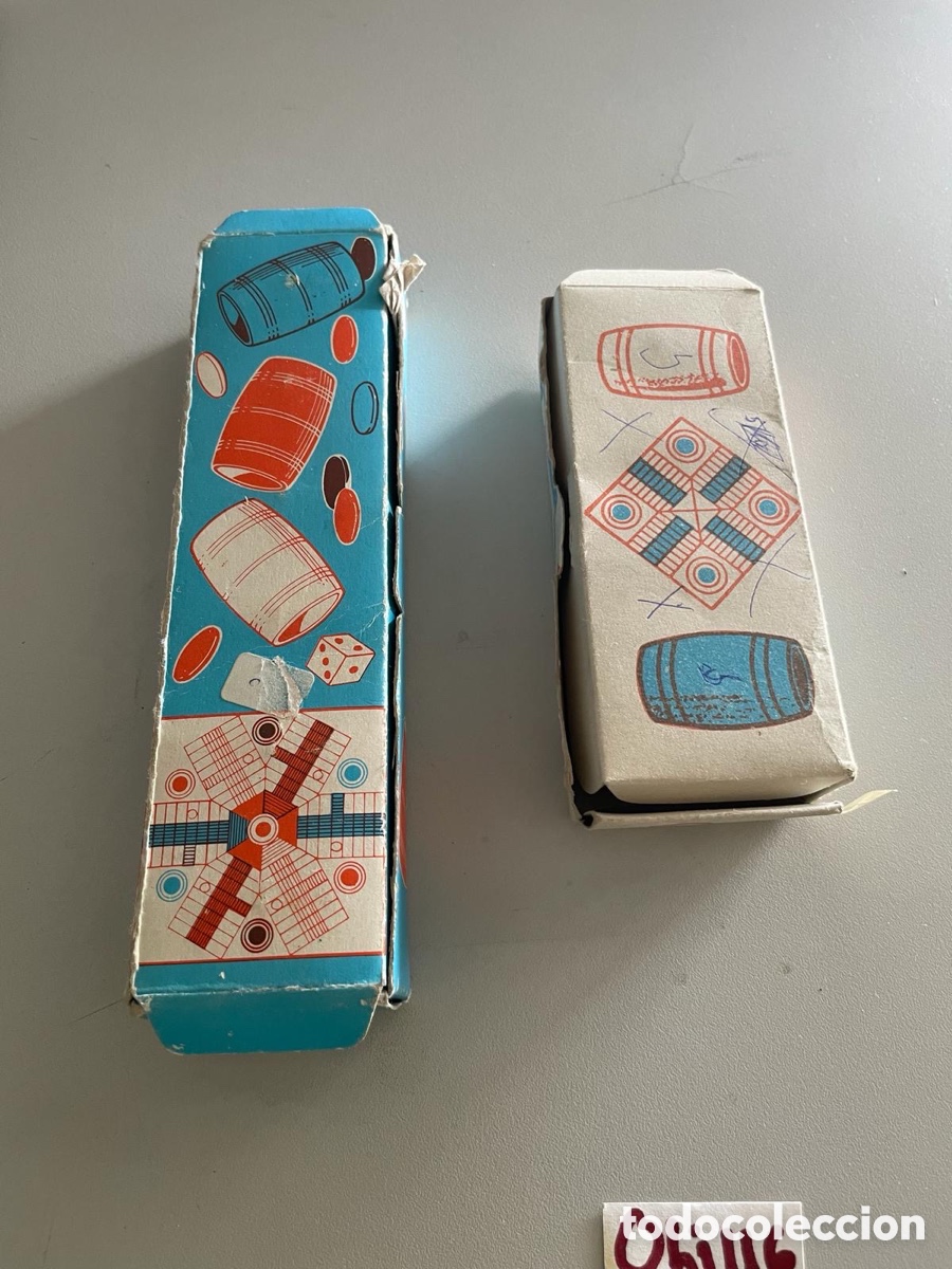 Juegos de mesa: Juego de parch&iacute;s y oca m&aacute;s complementos antiguos - Foto 6