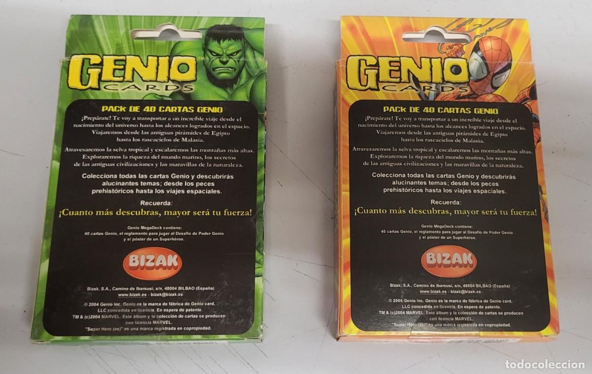 Juegos de mesa: GENIO CARDS - 2 MEGA DECK 40 CARTAS / MARVEL - Foto 2