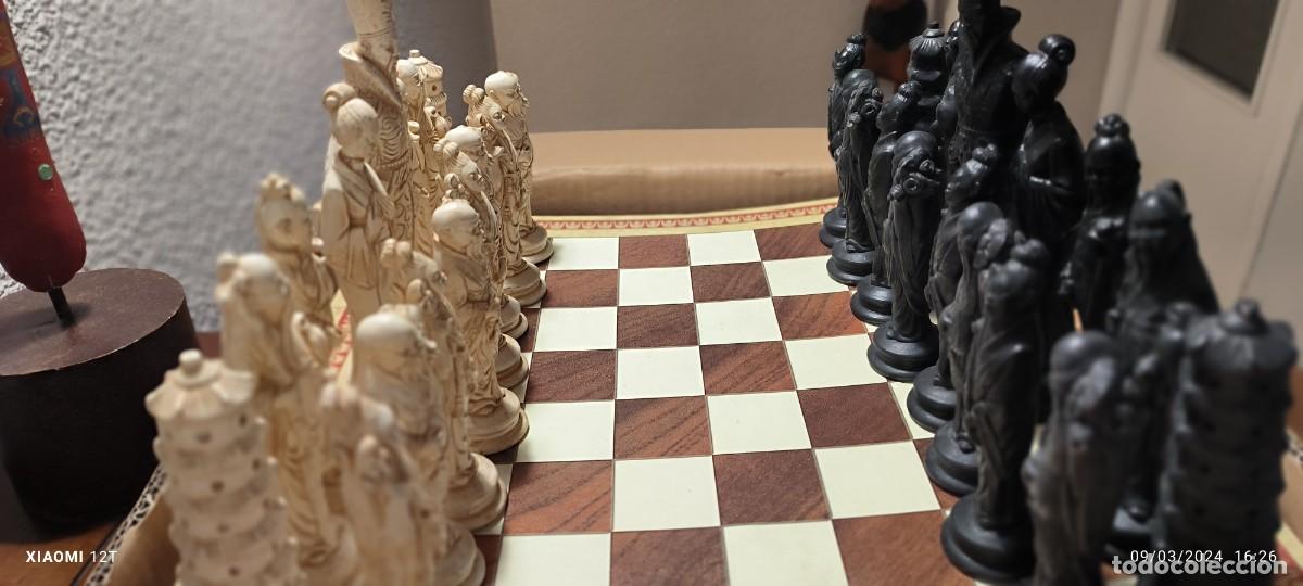 Juegos de mesa: Juego de ajedrez oriental gigante tem&aacute;tica Mikado - Foto 2
