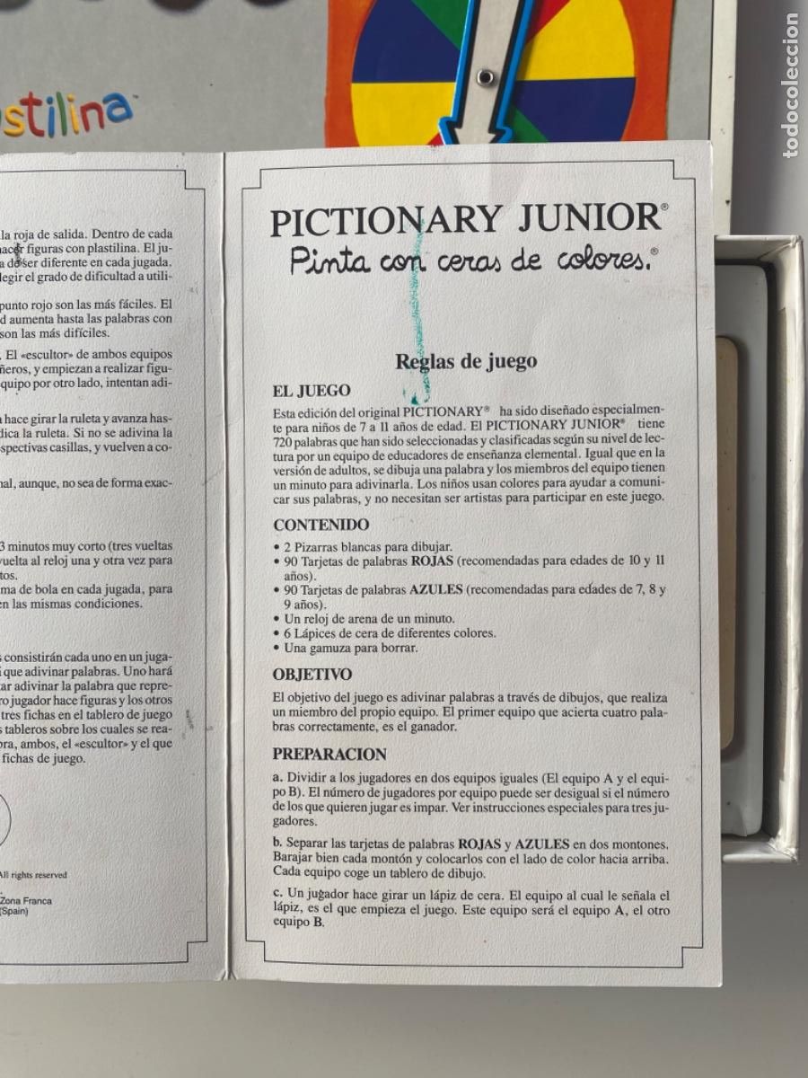 Juegos de mesa: Pictionary junior pintar y plastilina de Parker - Foto 9