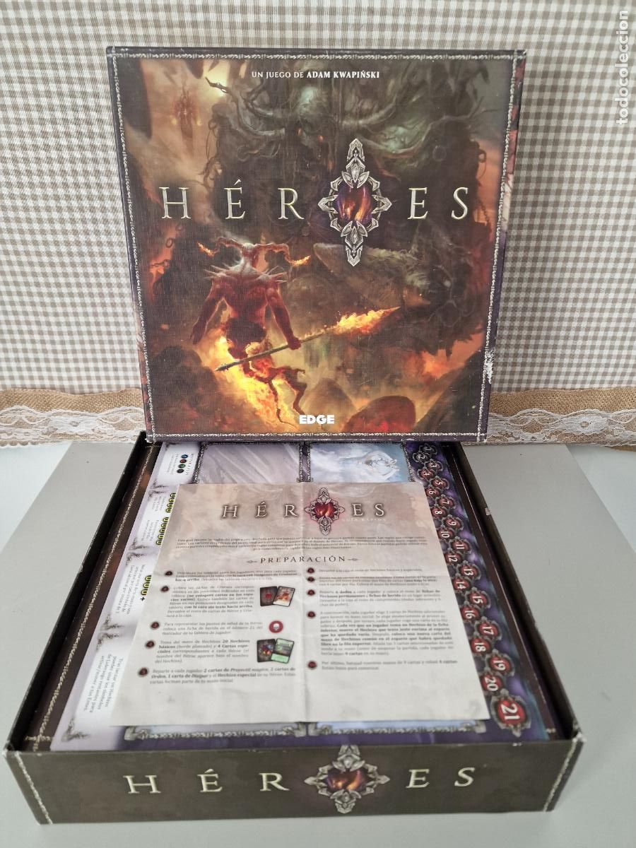 Juegos de mesa: JUEGO DE MESA EDGE HEROES INCOMPLETO - Foto 8