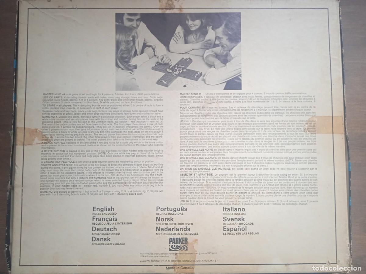 Juegos de mesa: Antiguo juego mesa M&aacute;stermind 44 - 1972. - Foto 2