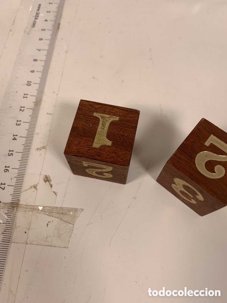 Juegos de mesa: 01_ Dados de madera - Foto 2