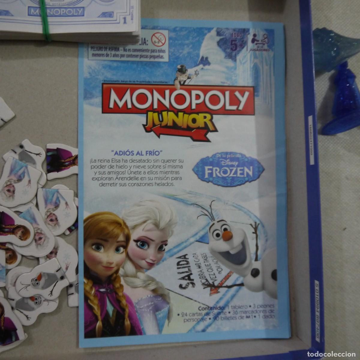 Juegos de mesa: MONOPOLY JUNIOR DE LA PEL&Iacute;CULA FROZEN - HASBRO - 2014 - Foto 3