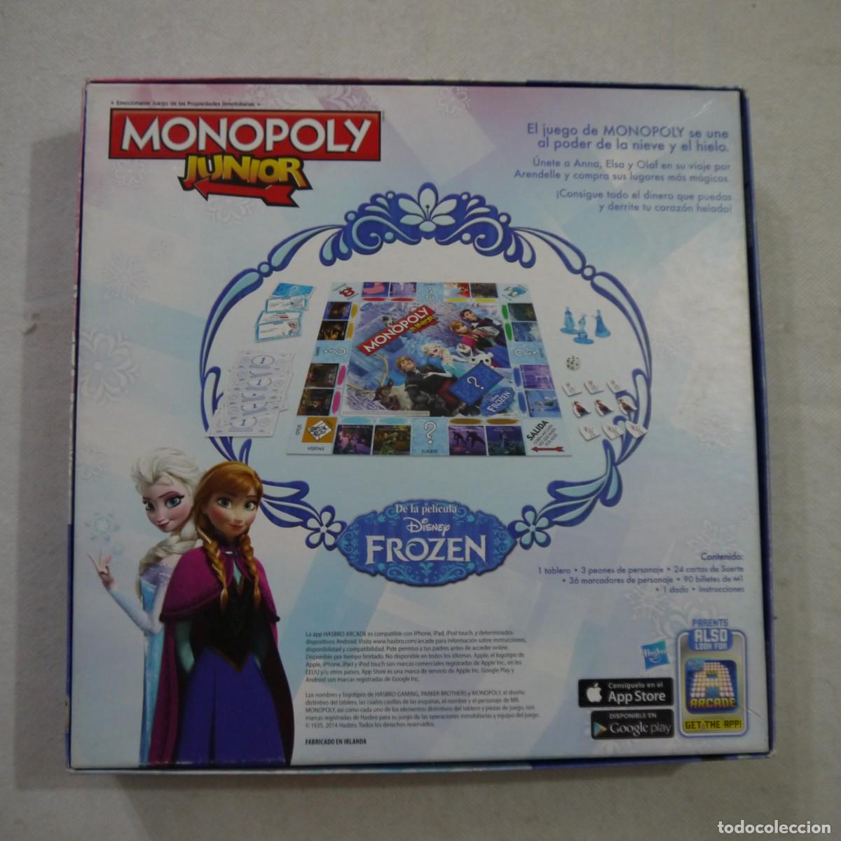Juegos de mesa: MONOPOLY JUNIOR DE LA PEL&Iacute;CULA FROZEN - HASBRO - 2014 - Foto 8