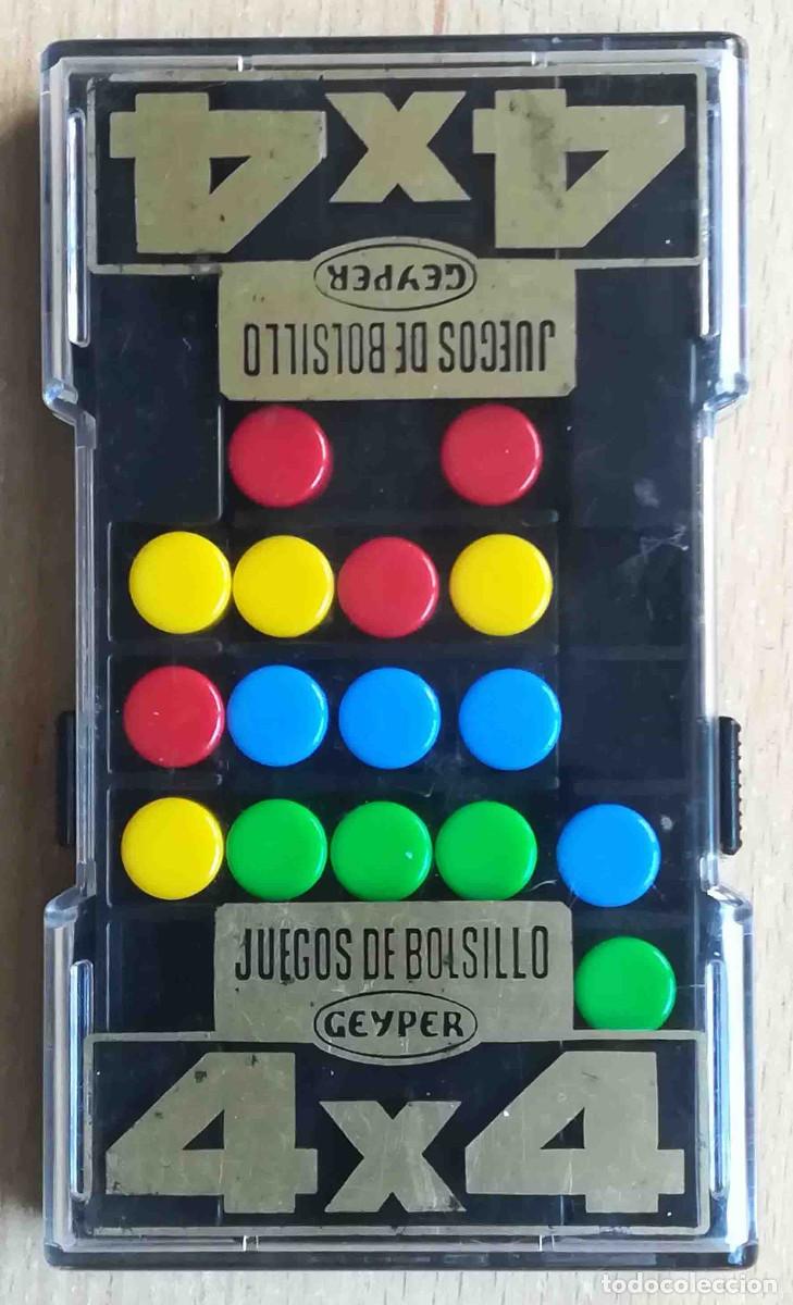 Juegos de mesa: Juego de bolsillo Geyper - 4 x 4 - Foto 1