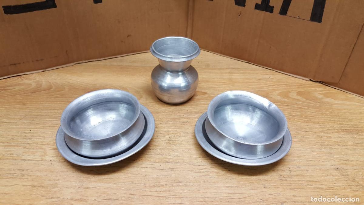 Juegos de mesa: JUEGO DE PLATOS Y TAZAS DE ALUMINIO - Foto 3