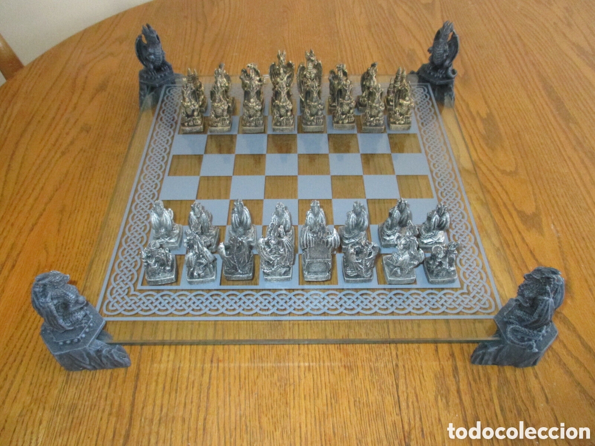 Juegos de mesa: Ajedrez Dragones Resina - Foto 1