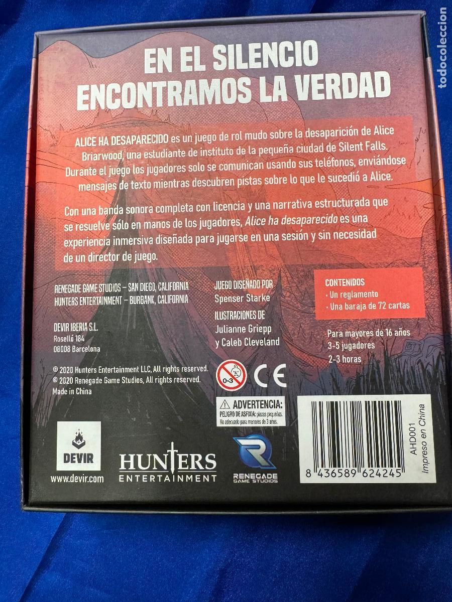 Juegos de mesa: ALICE HA DESAPARECIDO DEVIR JUEGO - Foto 3