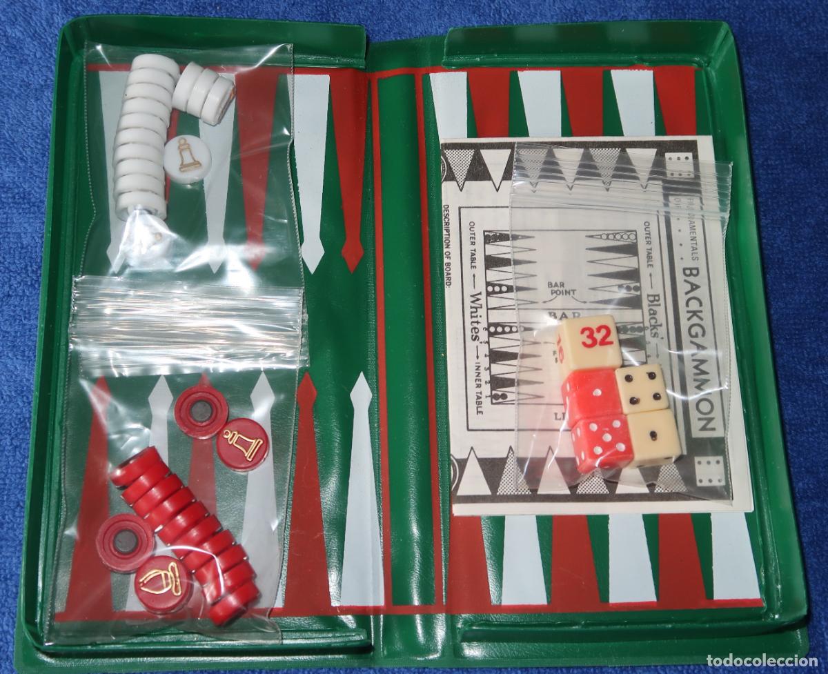 Juegos de mesa: Antiguo Ajedrez, Damas y Backgamon magn&eacute;ticos &iexcl;Impecable! - Foto 2