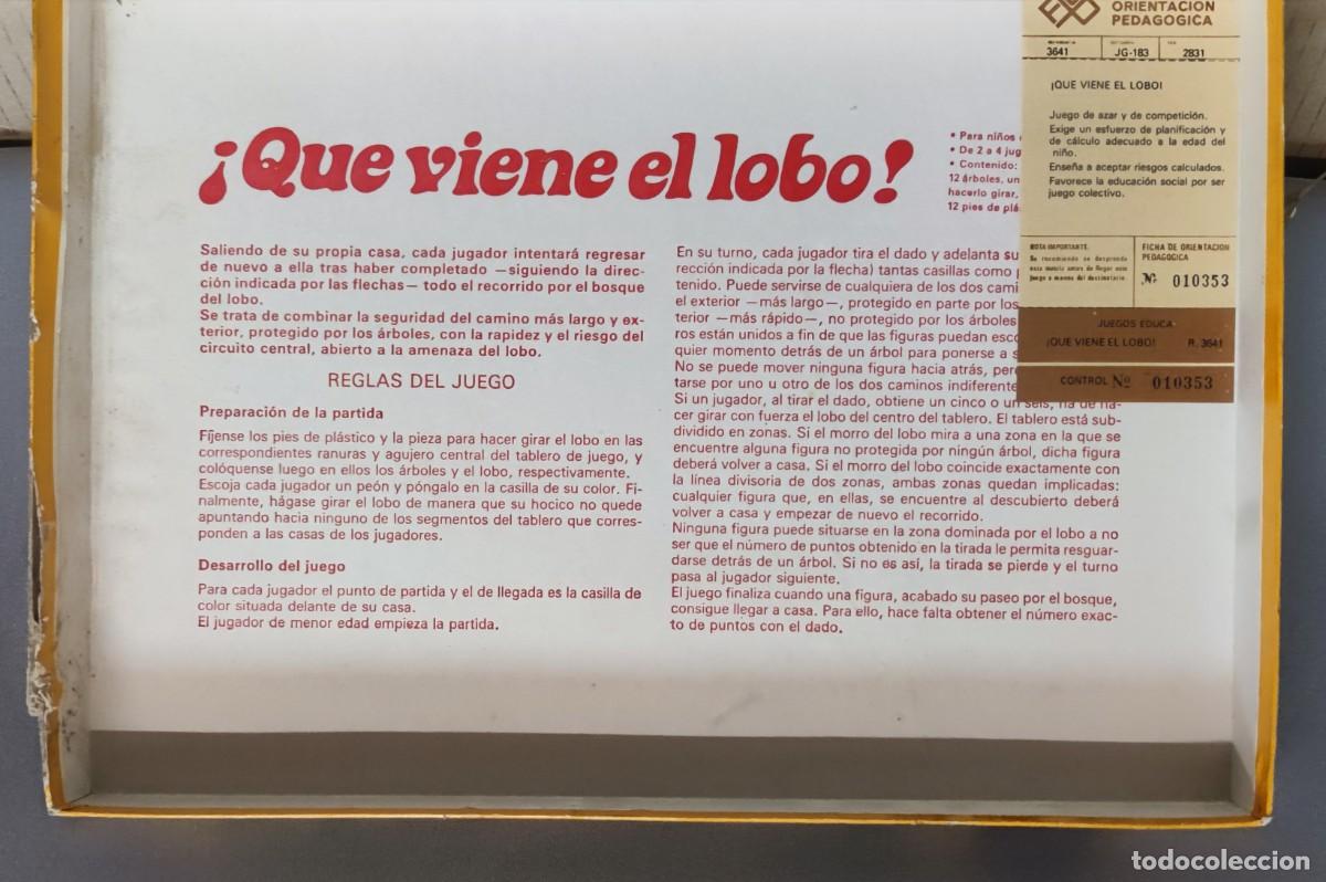 Juegos de mesa: Que viene el lobo de Educa- Interior precintado - Foto 4