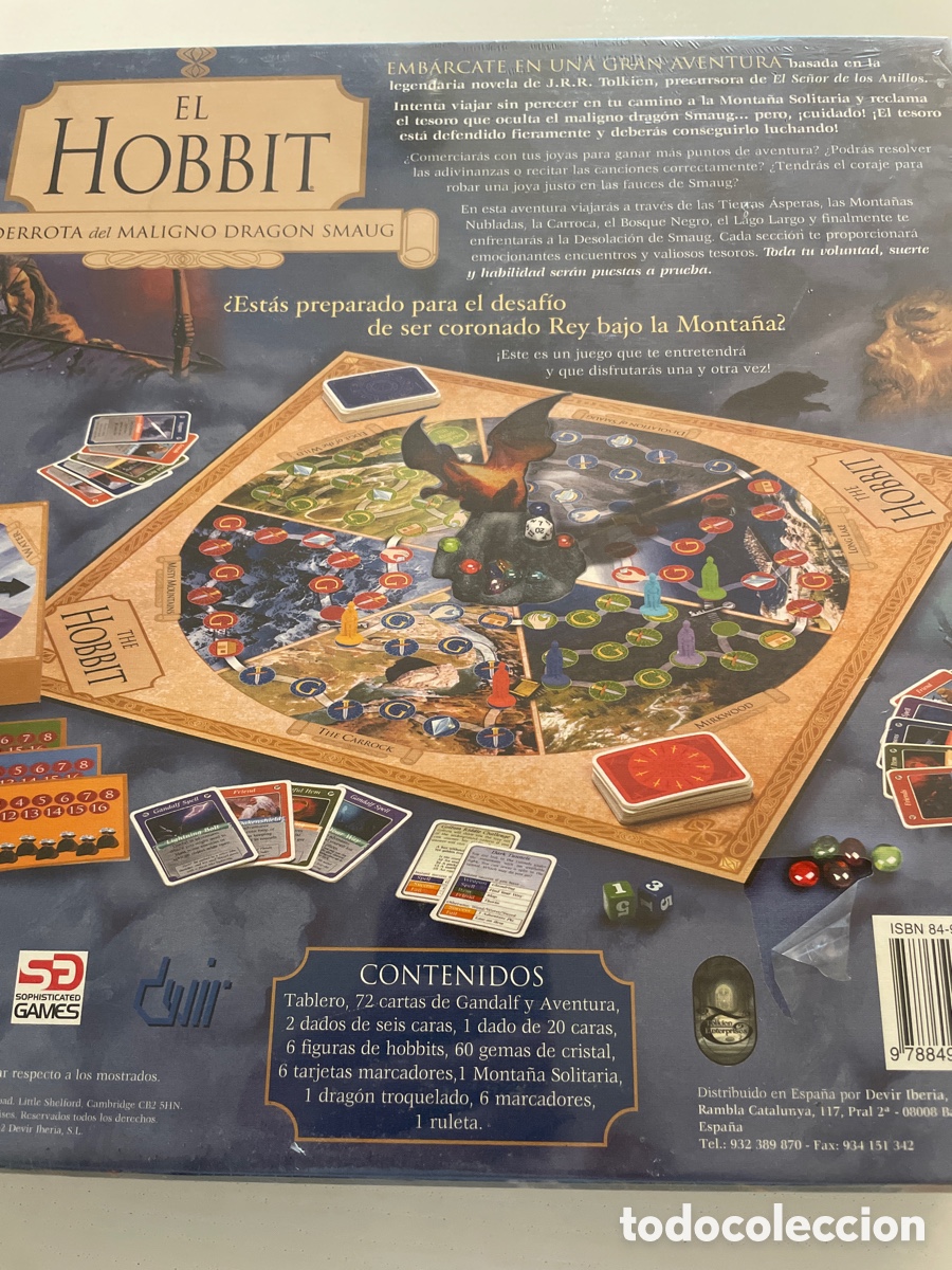 Juegos de mesa: Juego de Mesa EL HOBBIT A&Ntilde;O 2002 DEVIR PRECINTADO - Foto 6