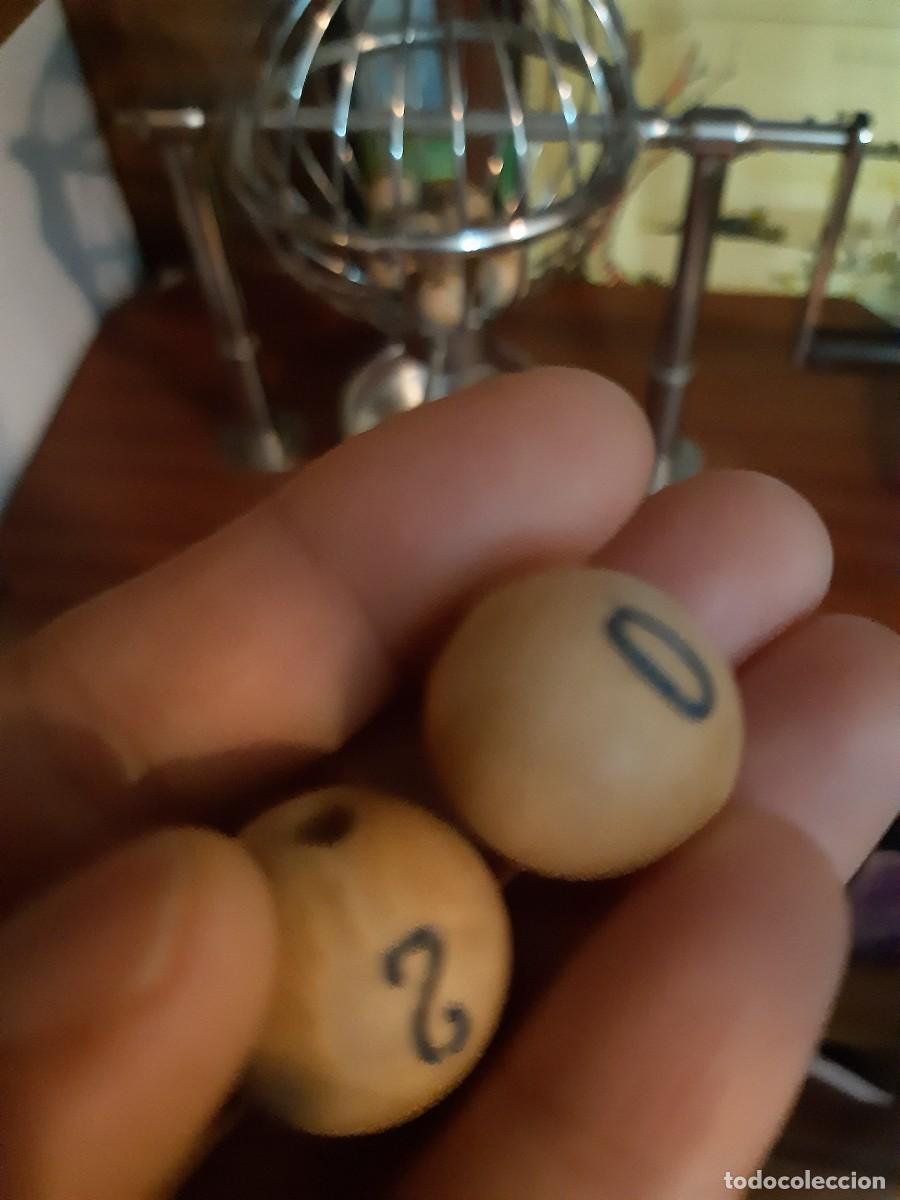 Juegos de mesa: Bombo sorteo con 10 n&uacute;meros en madera - Foto 6