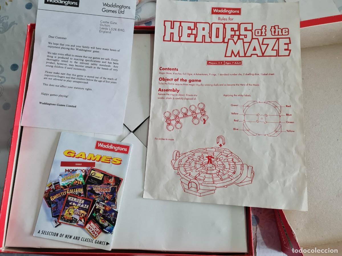 Juegos de mesa: Heroes of the Maze WADDINGTONS COMPLETO - Foto 2