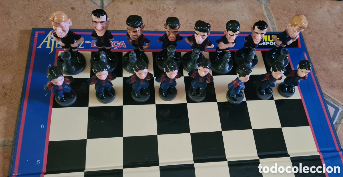 Juegos de mesa: Antiguo Ajedrez del F.C Barcelona - Foto 4