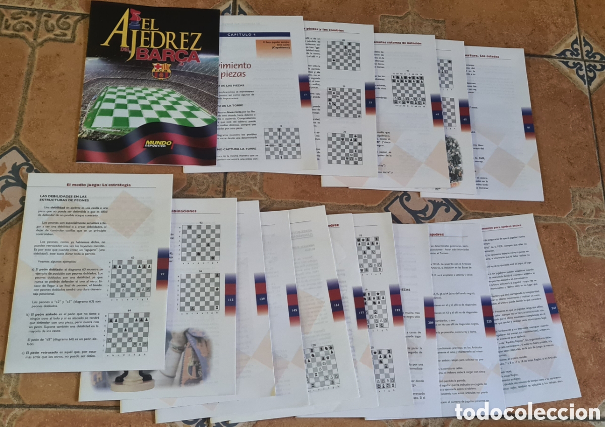 Juegos de mesa: Antiguo Ajedrez del F.C Barcelona - Foto 12