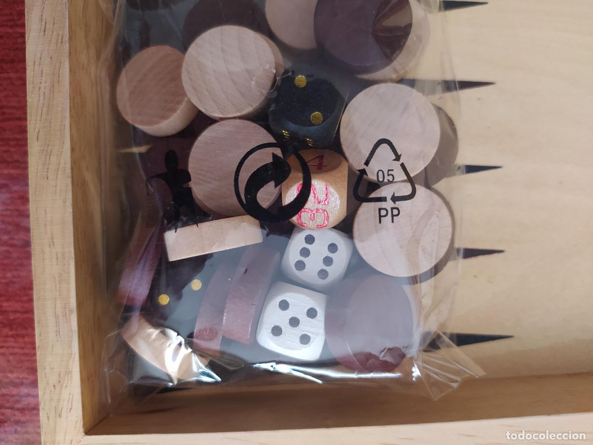 Juegos de mesa: JUEGO BACKGAMMON MADERA - Foto 2