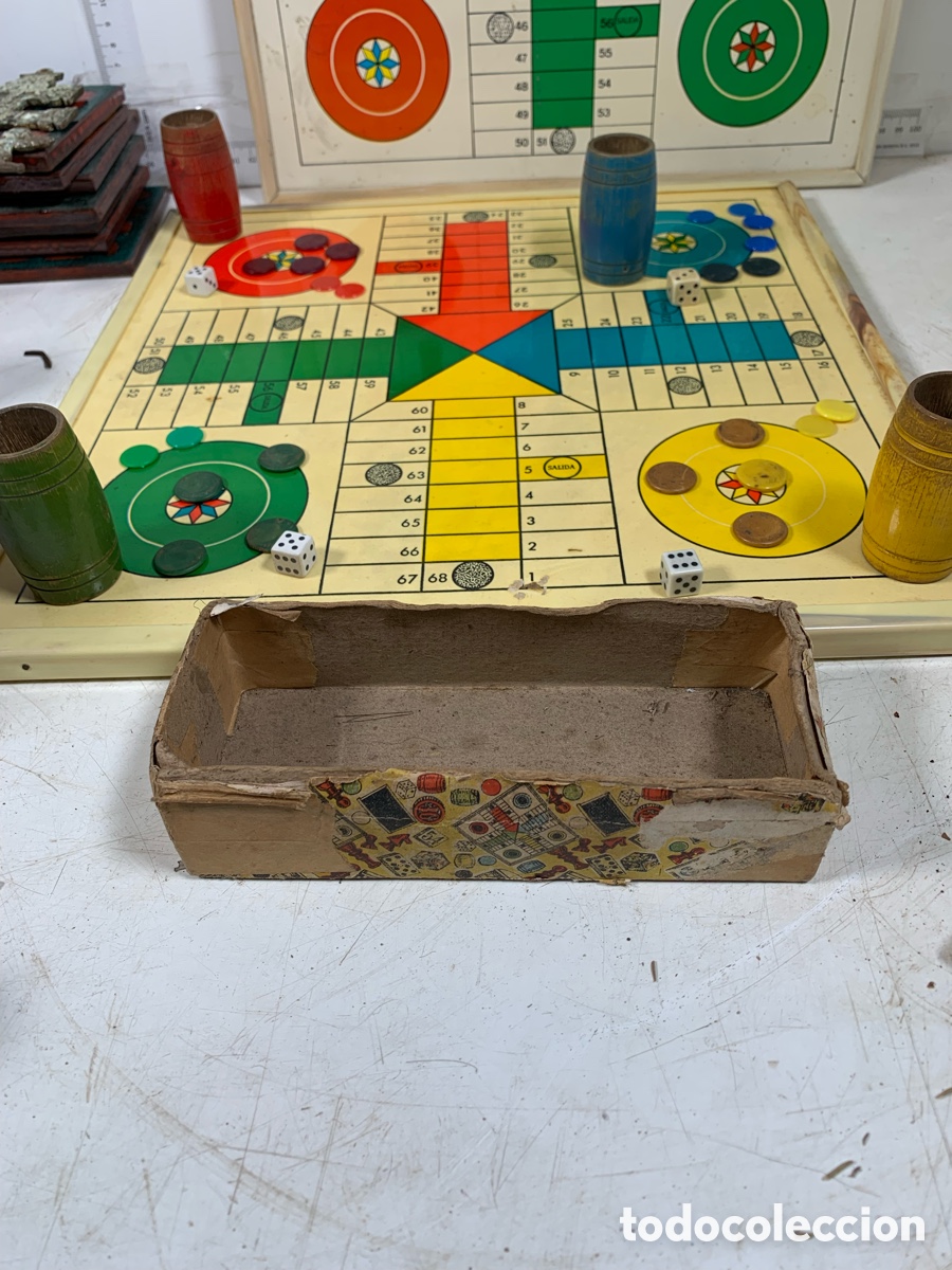 Juegos de mesa: 01_ Antiguo parch&iacute;s oca - Foto 2