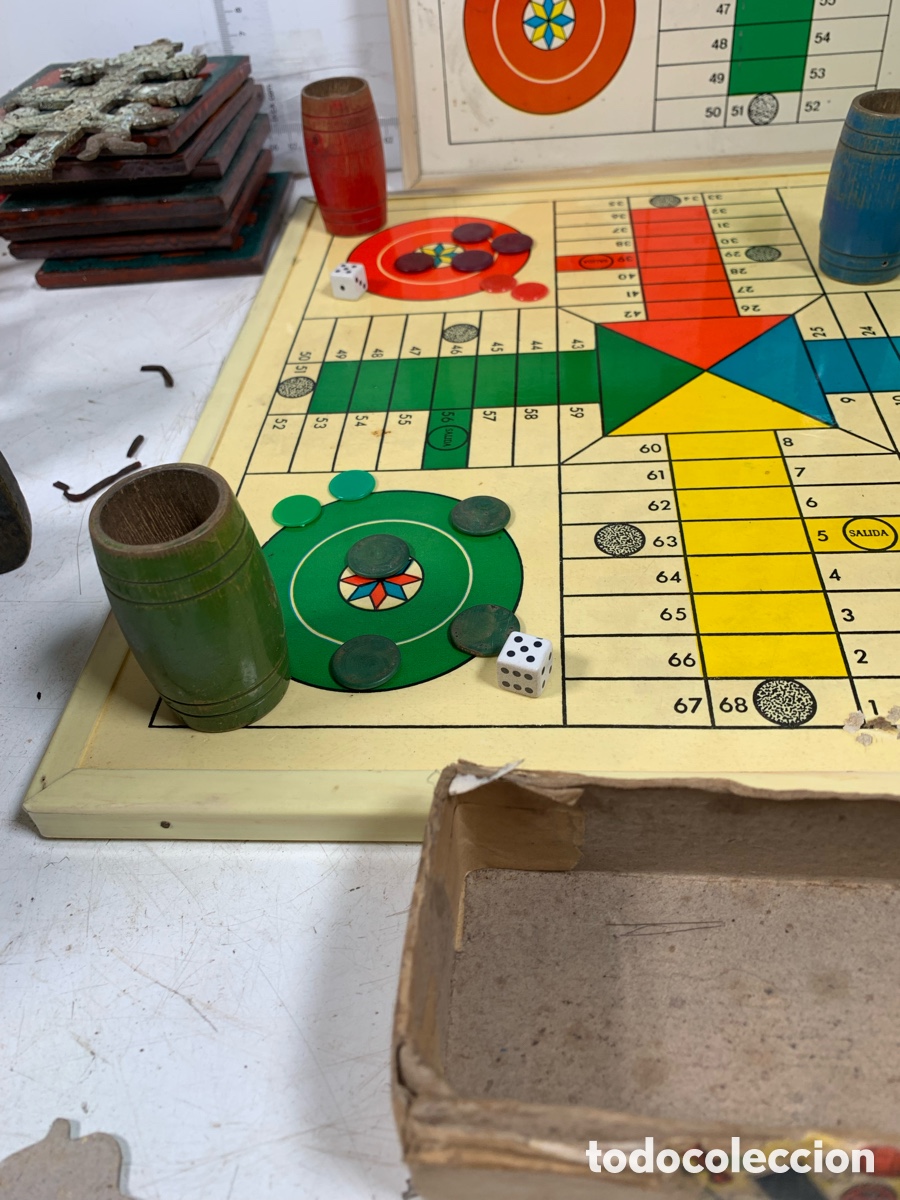 Juegos de mesa: 01_ Antiguo parch&iacute;s oca - Foto 3
