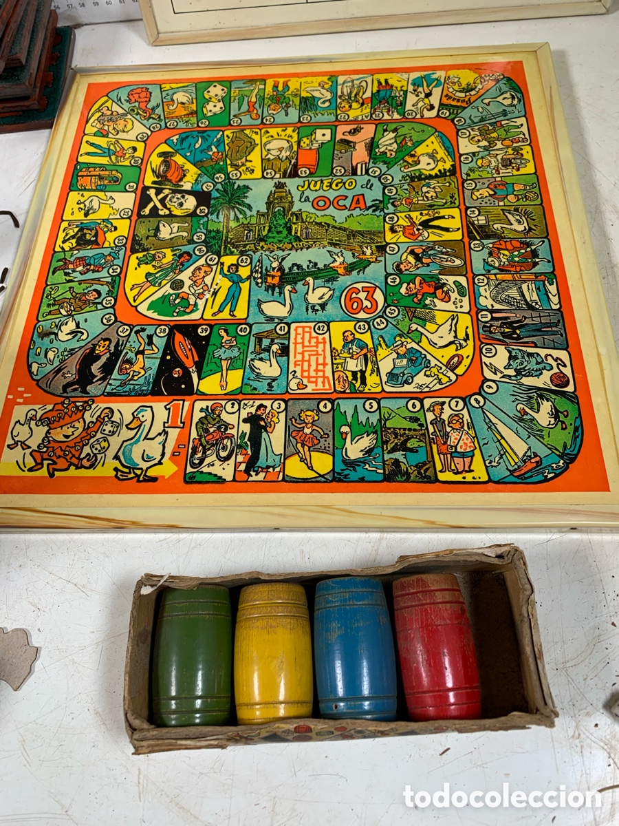 Juegos de mesa: 01_ Antiguo parch&iacute;s oca - Foto 5