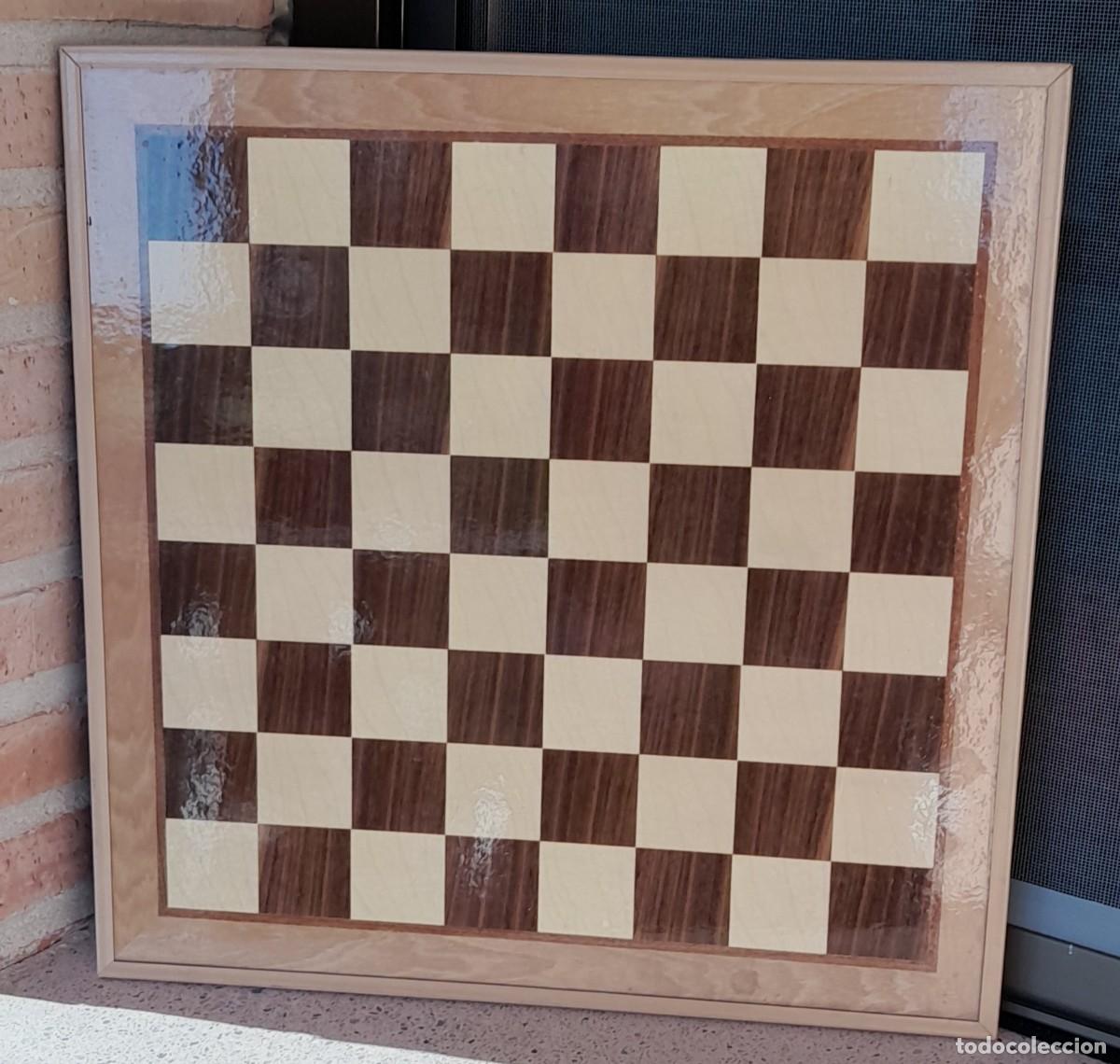 Juegos de mesa: TABLERO DE AJEDREZ SIN FIGURAS - Foto 4
