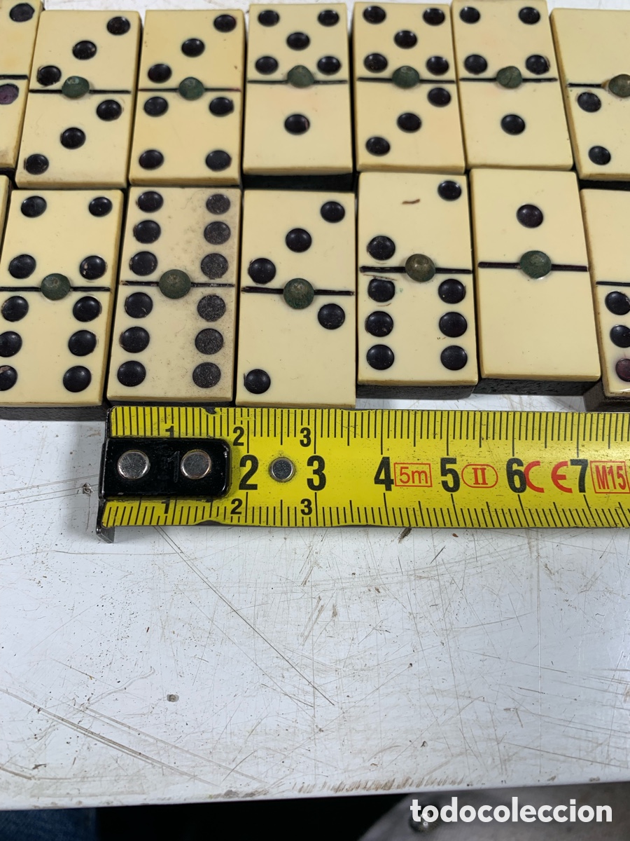 Juegos de mesa: 01_antiguo domino de pl&aacute;stico - Foto 2