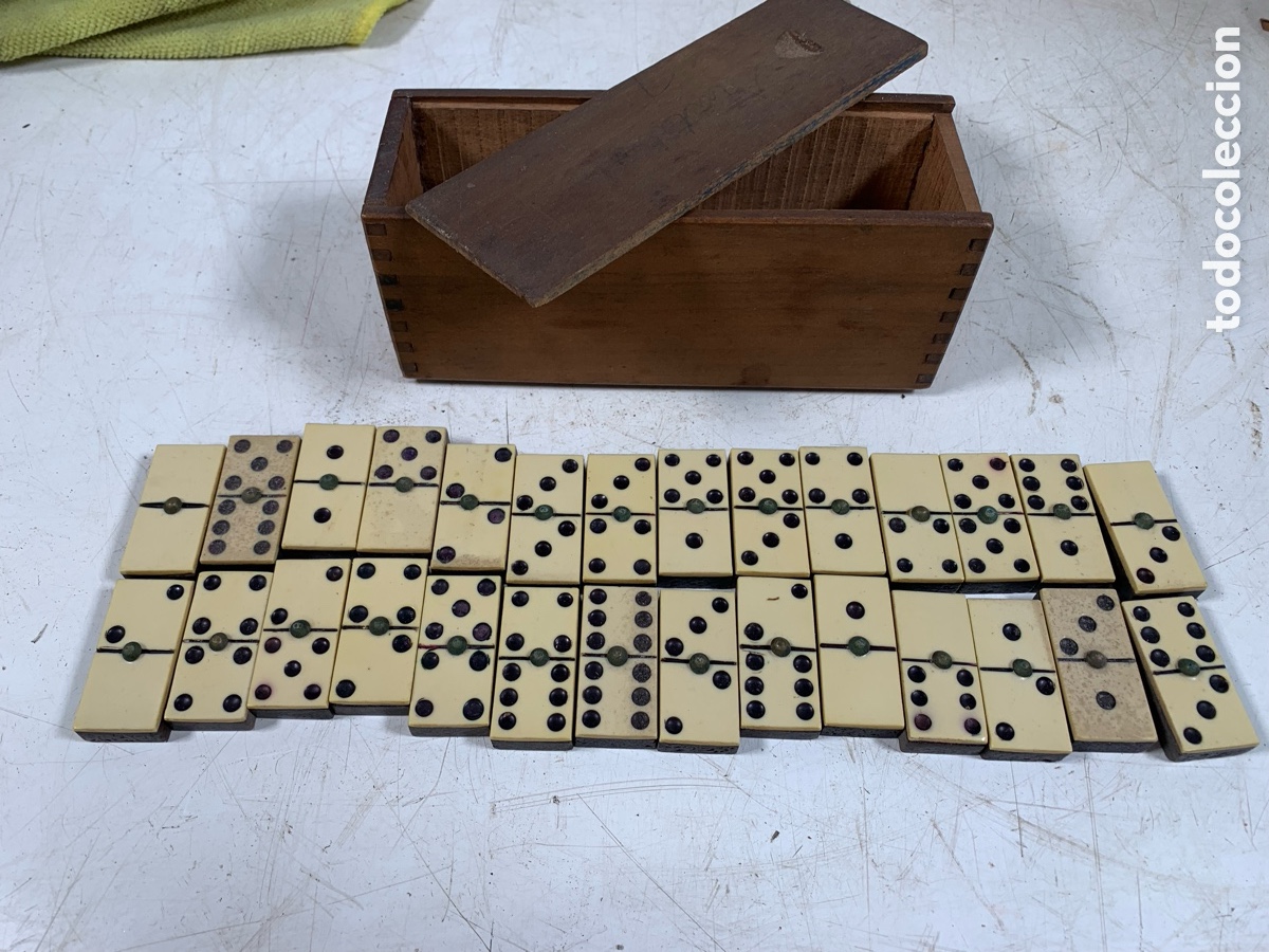 Juegos de mesa: 01_antiguo domino de pl&aacute;stico - Foto 1