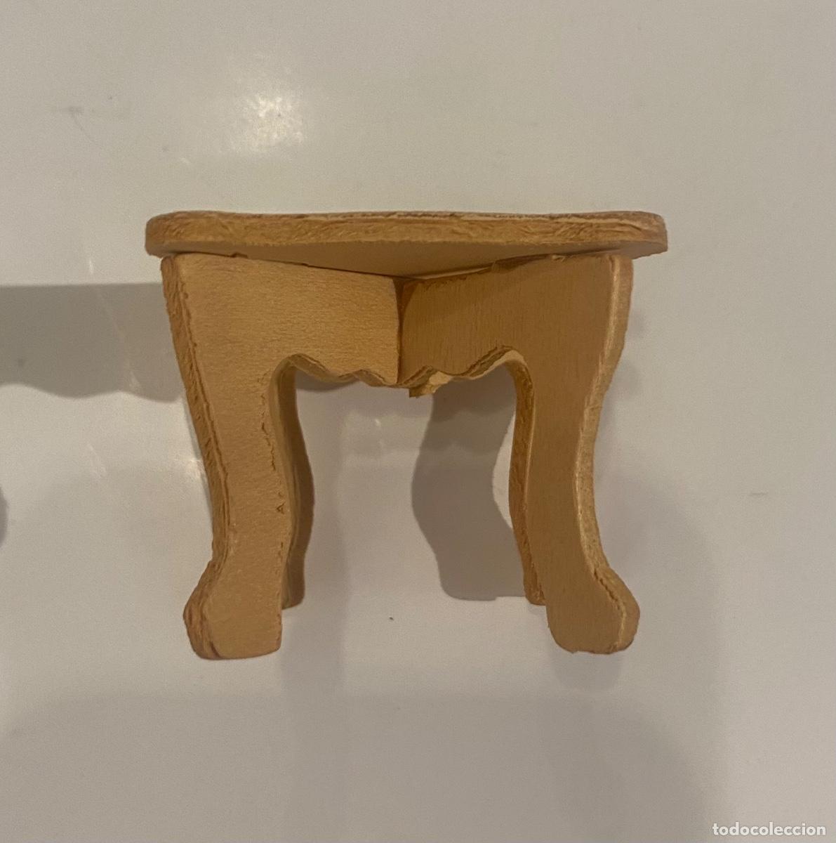 Juegos de mesa: Mesa de madera para casa de mu&ntilde;ecas - Foto 3