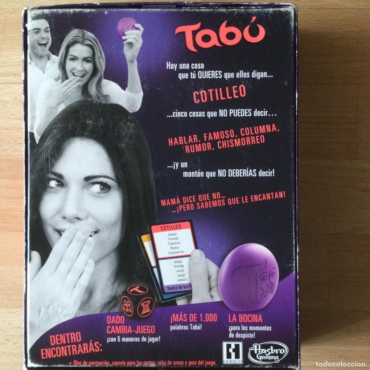 Juegos de mesa: Juego del Tab&uacute;. Hasbro. A&ntilde;o 1989. - Foto 3