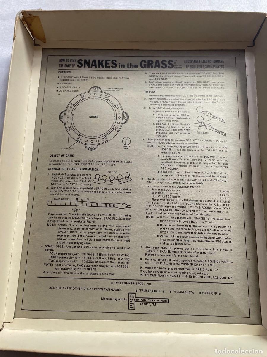 Juegos de mesa: SNAKES IN THE GRASS 1969 - Foto 7