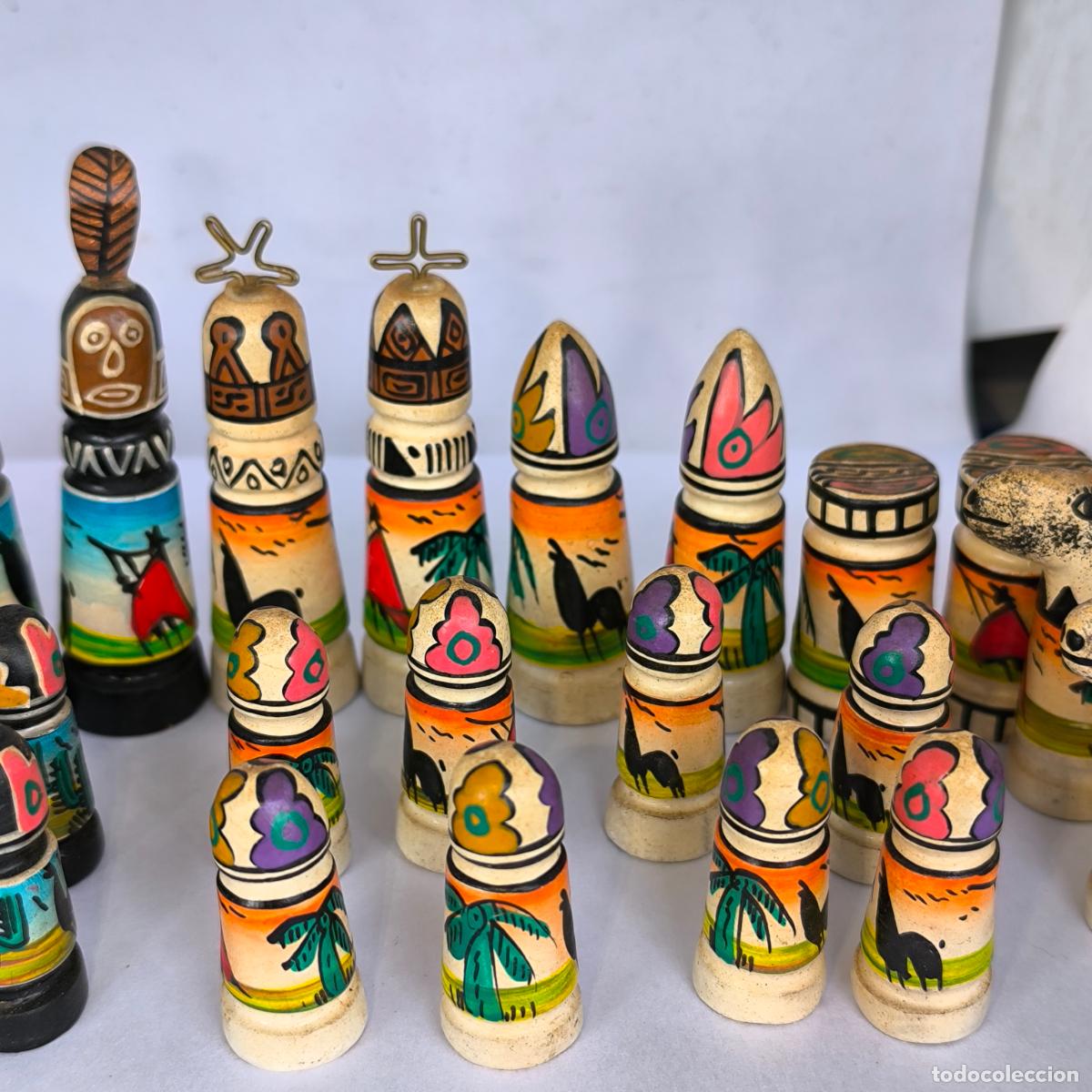 Juegos de mesa: Juego ajedrez Azteca de terracota - Foto 5