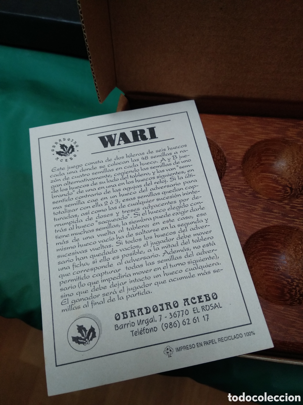 Juegos de mesa: Wari - juego de mesa africano - Nuevo - Foto 2