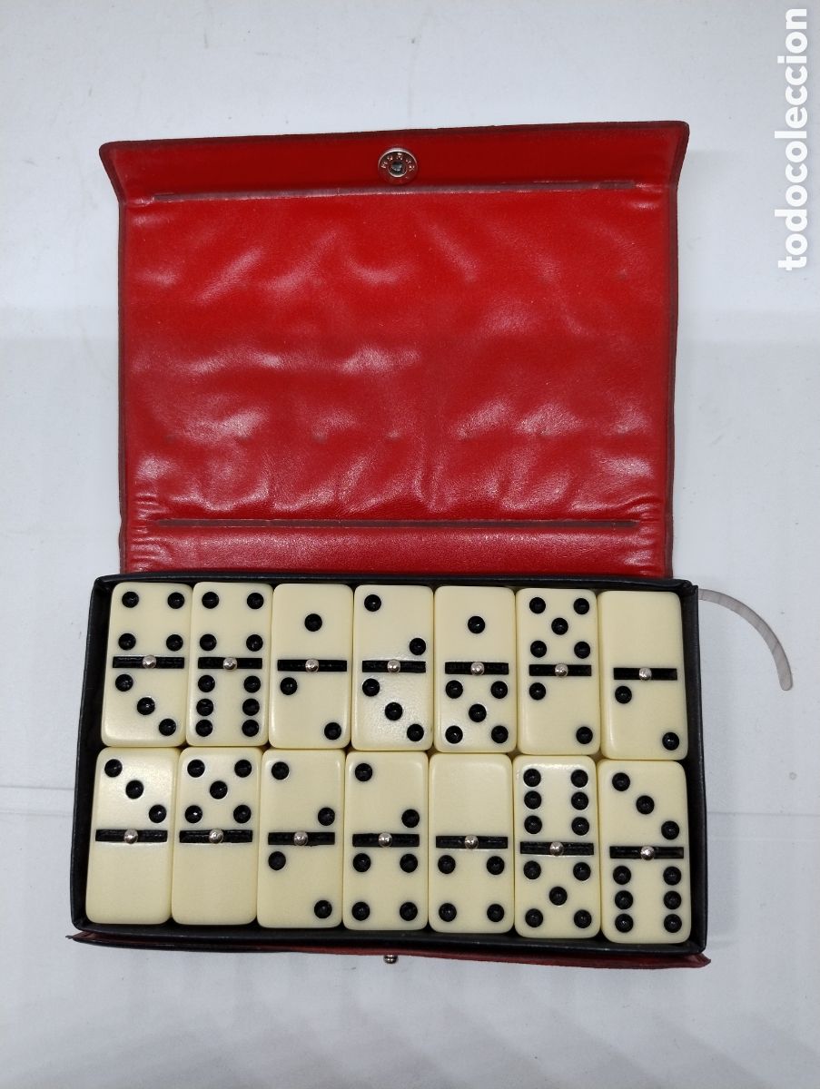 Juegos de mesa: M69 Domino double six en su estuche. Completo. - Foto 1