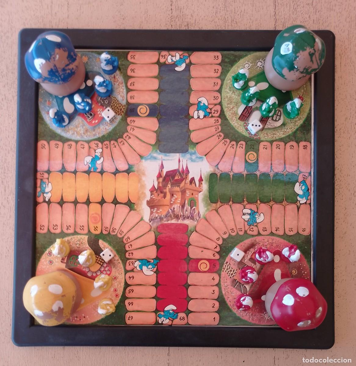 Juegos de mesa: Parch&iacute;s de los Enanitos, Parch&iacute;s Bootleg de los Pitufos - Foto 2