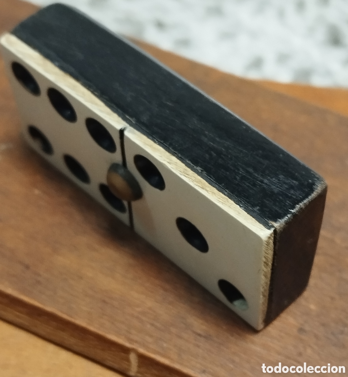 Juegos de mesa: Antiguo domino de madera - Foto 4