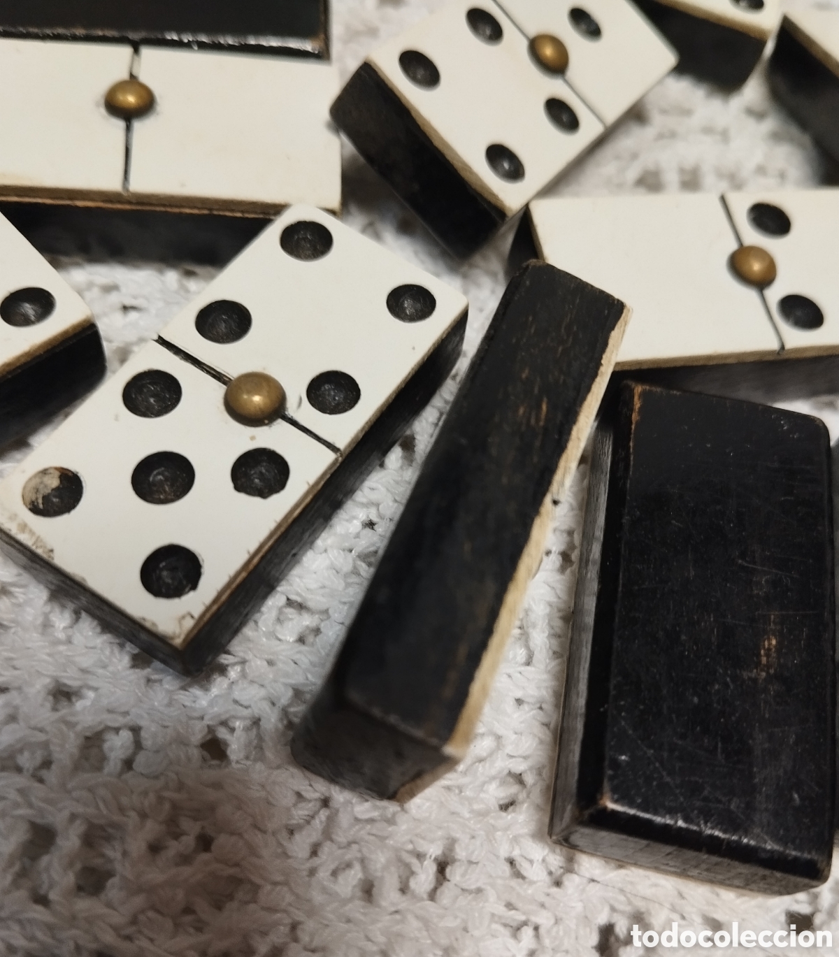 Juegos de mesa: Antiguo domino de madera - Foto 10
