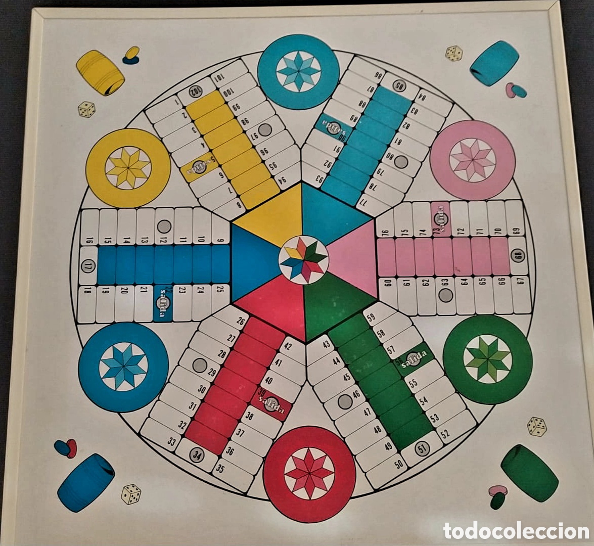 Juegos de mesa: TABLERO PARCHIS Y OCA. VINTAGE - Foto 1