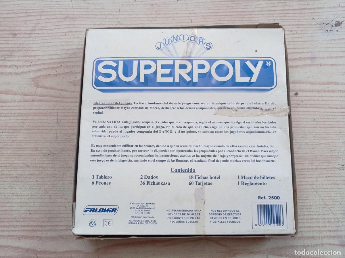Juegos de mesa: Juego De Mesa Superpoly Juniors - Completo - Falomir - Foto 4