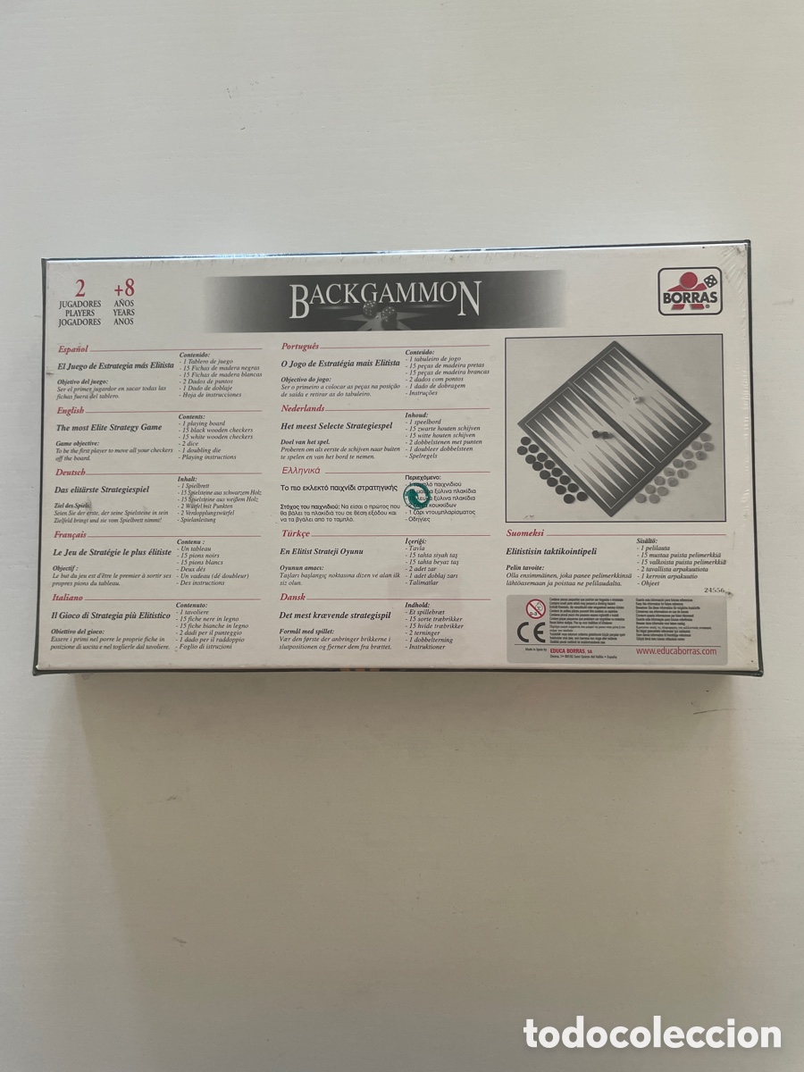 Juegos de mesa: Juego de Mesa BACKGAMMON BORRAS PRECINTADO - Foto 4