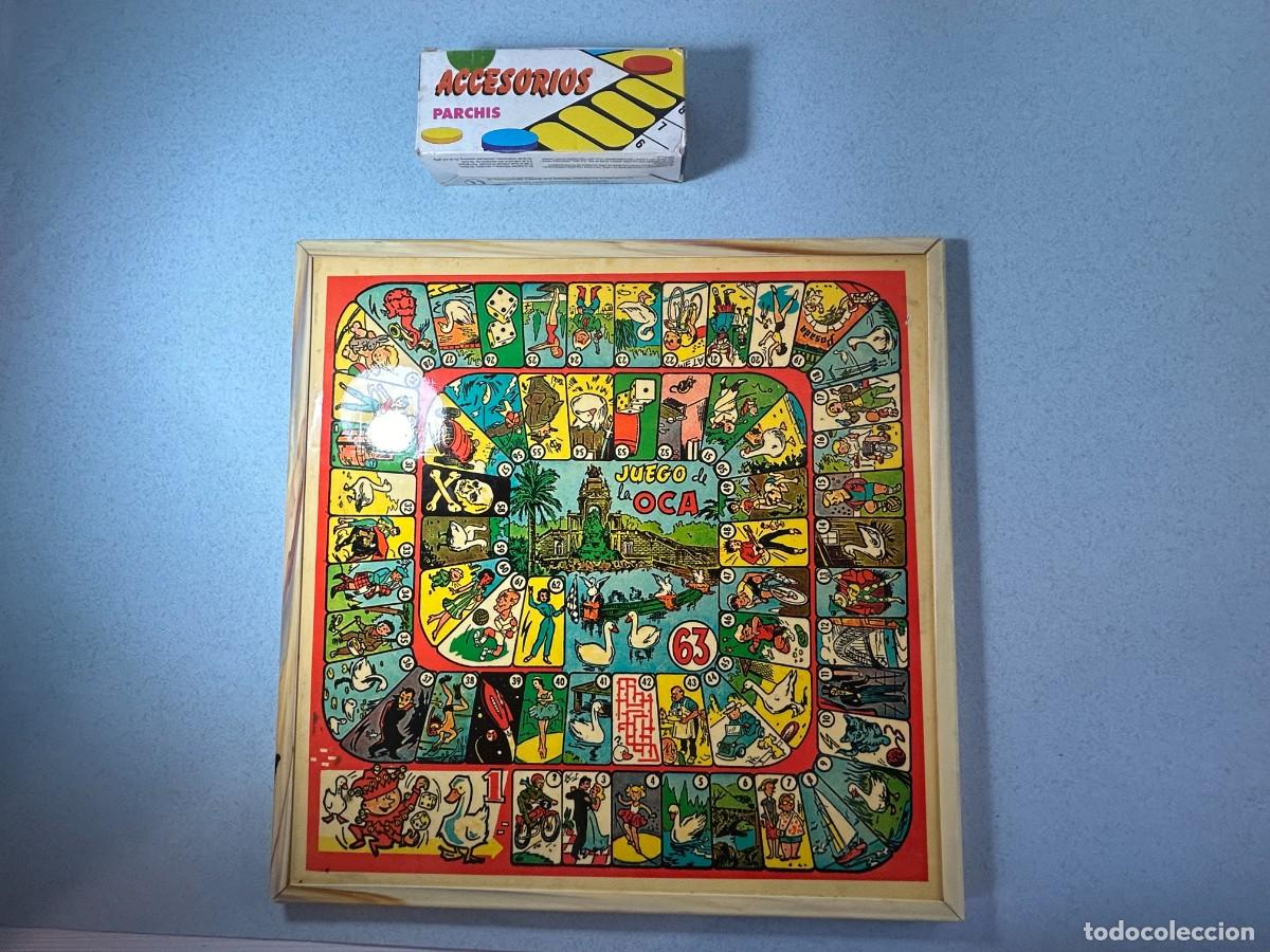 Juegos de mesa: PARCHIS Y OC DE MADERA COMPLETO - Foto 2