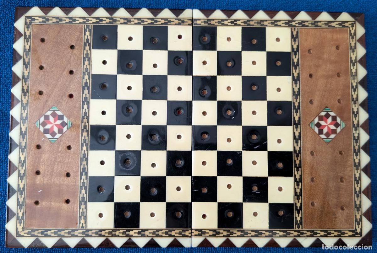 Juegos de mesa: Bonito Ajedrez con caja-tablero con esmaltado - Foto 2