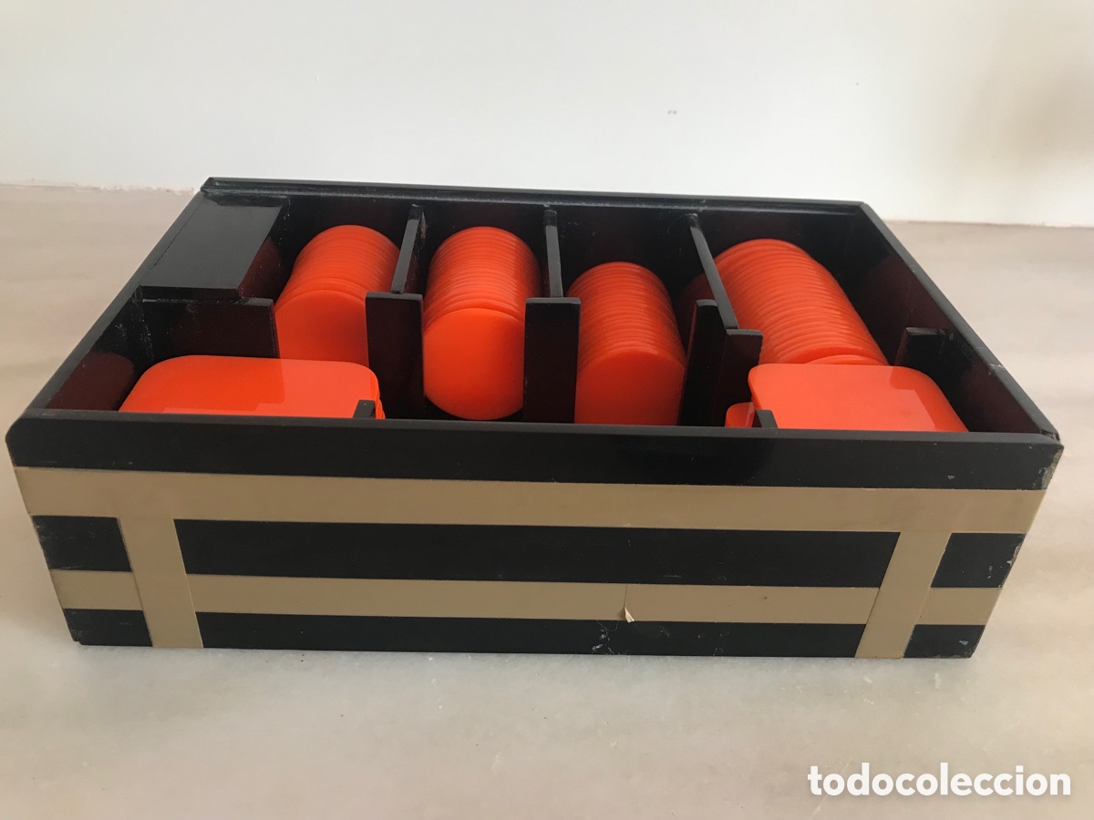 Juegos de mesa: Fichas vintage con estuche - Foto 2