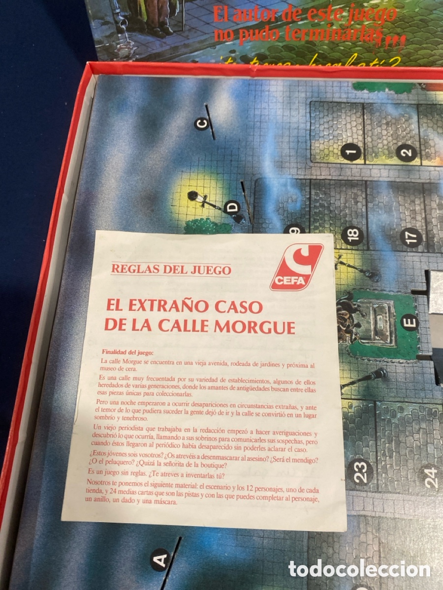 Juegos de mesa: JUEGO DE MESA / EL EXTRA&Ntilde;O CASO DE LA CALLE MORGUE / CEFA / - Foto 4