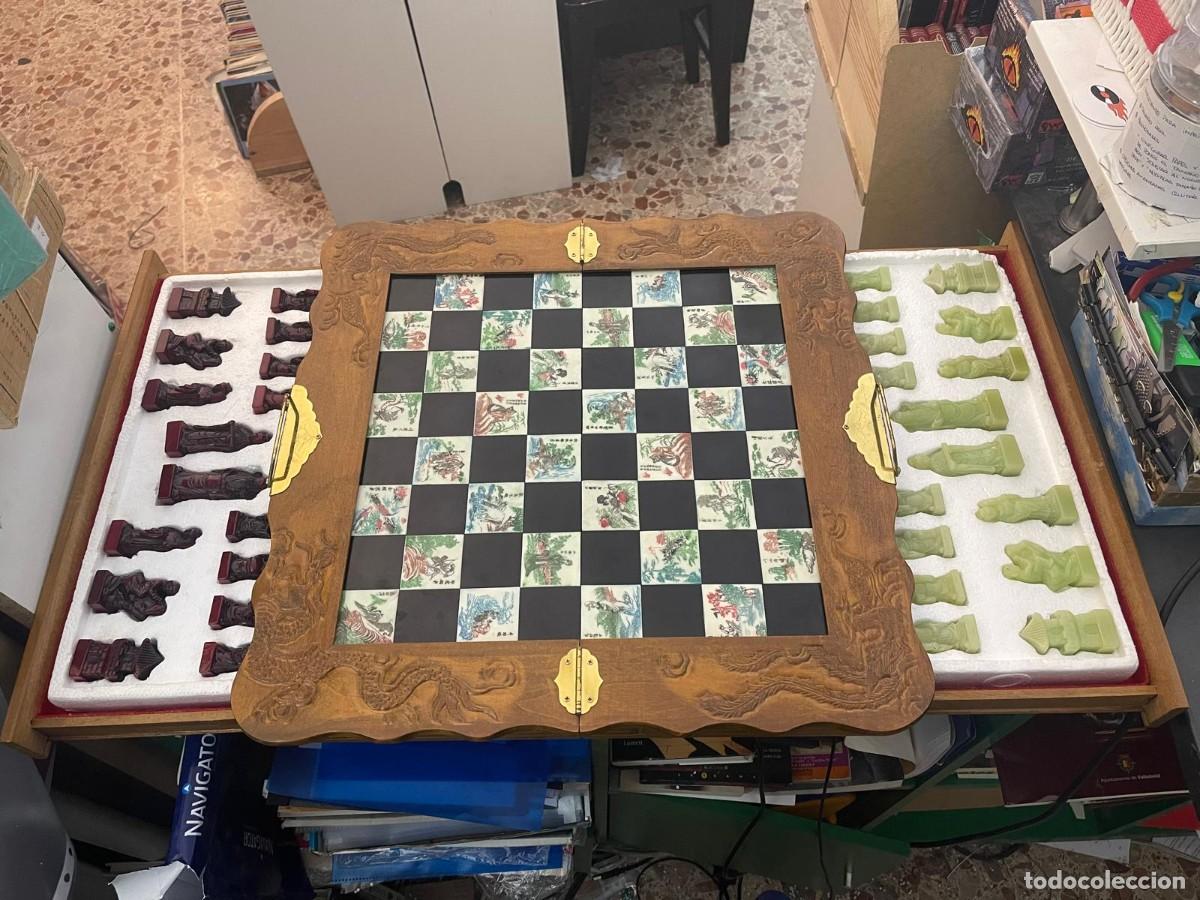 Juegos de mesa: Ajedrez chino en caja de madera - Foto 4